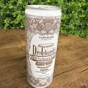 Dr . Church 100 mg rootbeer soda