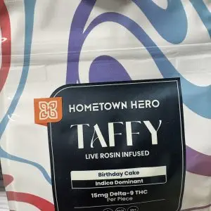 Hometown Hero Birthday Cake Taffy15mg