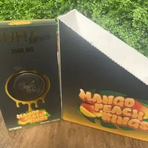 Muha meds mango peach rings dispo