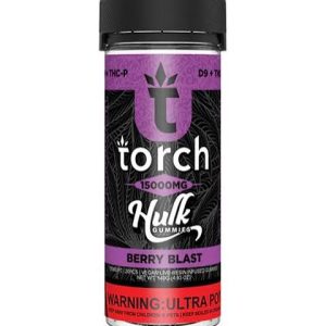 Torch 15000mg berry blast hulk gummies