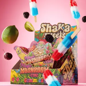 Shaka Sweets 8ct Bomb Pop Mushroom + THC Gummies