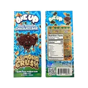 One Up Mushroom Almond Chocolate Bar