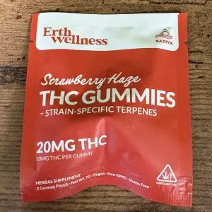 EW strawberry haze 25 mg gummies