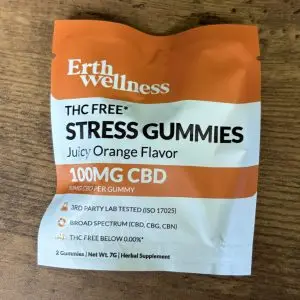 EW orange stress gummies 100mg