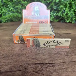 king slim zig zag unbleached papers