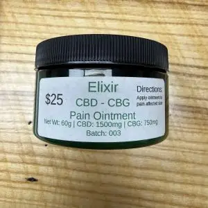 Elixir 60g CBD & CBG Pain Ointment
