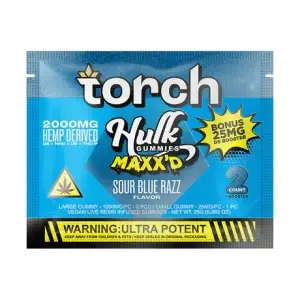 Torch Maxxd Gummies Sour Blue Razz